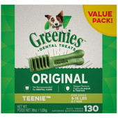 Greenies Original Dental Care Teenie Daily Dog Treats - Front, 36oz/ 130ct