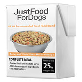 JustFoodForDogs Pantry Fresh Turkey & Whole Wheat Macaroni Recipe Gently Cooked Dog Food - Front