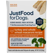 JustFoodforDogs Pantry Fresh Turkey & Whole Wheat Macaroni Recipe Gently Cooked Dog Food - Front