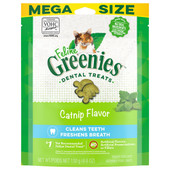 Feline Greenies Catnip Flavor Cat Dental Treats - Front, 4.6 oz