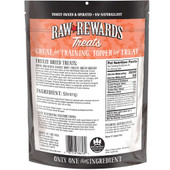 Raw Rewards Freeze Dried Whole Bodied Large Shrimp Cat & Dog Treats - Back