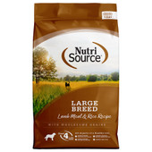 NutriSource Large Breed Lamb Meal & Rice Recipe w/ Wholesome Grains Dry Dog Food - Front