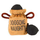 P.L.A.Y. Home for the Holidays Bag of Coals Interactive Plush Dog Toy