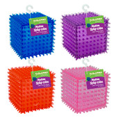 Gnawsome Spikey Squeaker Cube Dog Toy