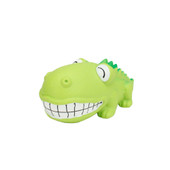 Rascals Latex Grunting Big Head Alligator Dog Toy 