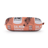 Kiwi Kitchens Frozen Cooked Salmon Roll Dog Food Topper - Front