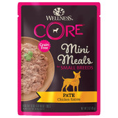 Wellness CORE Small Breed Mini Meals Pate Chicken Entrée Wet Dog Food - Front