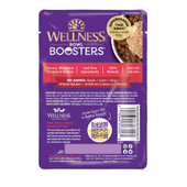 Wellness Bowl Boosters Simply Shreds Boneless Chicken, Wild Salmon & Pumpkin Recipe in Broth Dog Food Topper - Back