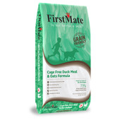 FirstMate Cage Free Duck & Oats Formula Dry Dog Food - Front, 25lb Bag