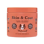 Natural Dog Company Skin & Coat w/ DHA, EPA, Omega-3, Biotin & Salmon Oil Dog Supplement - Front