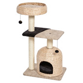 Pet Food Express Feline Nuvo Wicker Nest Cat Tree - Front