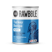 Rawbble Turkey Recipe Canned Puppy Food - Front