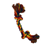 Amazing Pet Rainbow 2 Knot Rope Bone Dg Toy - Front