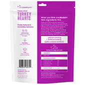 Smallbatch Freeze-Dried Turkey Hearts Dog & Cat Treats - Back