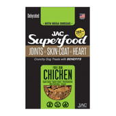 JAC Superfood Free Run Chicken Dehydrated Dog Treats - Front