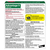 Advantage II Flea Prevention for Large Dogs (21 - 55 lbs) - Back