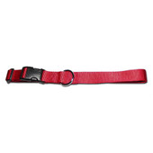 Bravo Kwik Klip Adjustable Dog Collar - Front, Red