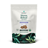 Pet Releaf Stress Releaf Organic Hemp Edibites Peanut Butter & Carob Flavor for Medium & Large Dogs - Front, 7.5 oz