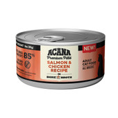 Acana Premium Pate Salmon & Chicken Recipe In Bone Broth Canned Cat Food - Front 3 oz