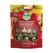 Oxbow Simple Rewards Baked Treats w/ Apple & Banana for Small Animals - Front