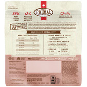 Primal Freeze-Dried Raw Scoopable Pronto Pork Recipe Adult Dog Food - Back