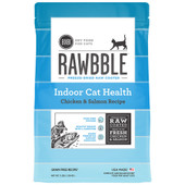 Bixbi Rawbble Grain Free Freeze-Dried Raw Coated Indoor Cat Health Chicken & Salmon Recipe Dry Cat Food - Front