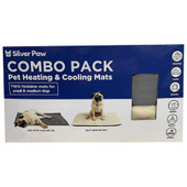 Silver Paw Combo Pack Pet Heating & Cooling Pet Mats - Front, Small/ Medium Packaging