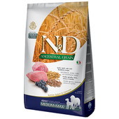 Farmina N&D Ancestral Grain Lamb, Spelt, Oats & Blueberry Recipe Adult Medium/Large Breed Dry Dog Food - Front