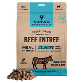 Vital Essentials Freeze-Dried Raw Beef Entrée Crunchy Mini Nibs Dog Food