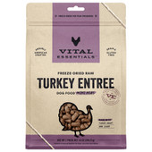 Vital Essentials Turkey Entrée Mini Nibs Freeze-Dried Raw Dog Food - Front