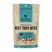 Vital Essentials Beef Tripe Bites Freeze-Dried Raw Dog Treats - Front
