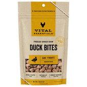 Vital Essentials Duck Bites Freeze-Dried Raw Dog Treats - Front