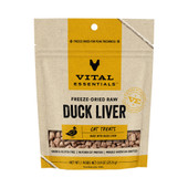 Vital Essentials Duck Liver Freeze-Dried Raw Cat Treats - Front