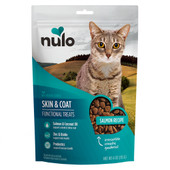 Nulo Skin & Coat Salmon Recipe Functional Crunchy Cat Treats - Front