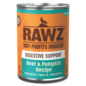 RAWZ Digestive Support Beef & Pumpkin Recipe Adult Canned Dog Food - Front