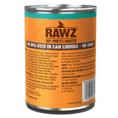 RAWZ Digestive Support Beef & Pumpkin Recipe Adult Canned Dog Food - Back