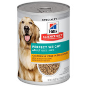 Hill's Science Diet Perfect Weight Chicken & Vegetable Entrée Adult Premium Canned Dog Food - Front