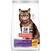 Hill's Science Diet Specialty Sensitive Stomach & Skin Chicken & Rice Recipe Adult Premium Dry Cat Food - Front