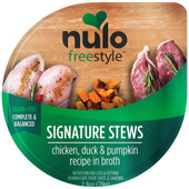 Nulo Freestyle Signature Stews Chicken, Duck & Pumpkin Recipe in Broth Grain-Free Kitten & Adult Wet Cat Food - Front