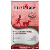 FirstMate Grain Friendly New Zealand Beef Meal & Oats Formula Adult Dry Dog Food - Front, 25 lb