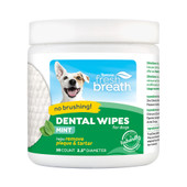 TropiClean Fresh Breath Mint Dental Wipes for Dogs - Front