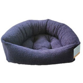 Pawpourri Navy Blue Corner Cuddler Dog Bed - Front