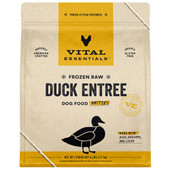 Vital Essentials Duck Entrée Patties Frozen Raw Dog Food - Front