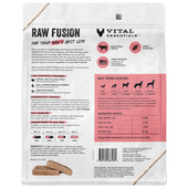 Vital Essentials Raw Fusion Chicken Entrée Patties Frozen Raw Dog Food - Back