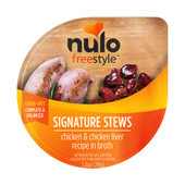 Nulo Freestyle Signature Stews Chicken & Chicken Liver Recipe in Broth Grain-Free Wet Cat Food - Front