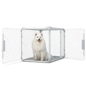 Diggs Modular Double Door Evolv Dog Crate - Front, Lifestyle