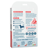 Wondercide Peppermint Scent Flea & Tick Spot On for Dogs w/ Natural Essential Oils, 3-Pack - Back