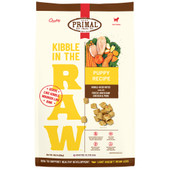 Primal Kibble In The Raw Puppy Chicken & Pork Recipe Kibble-Sized Bites w/ Freeze-Dried Raw Chicken & Pork Dog Food - Front, 9 lb