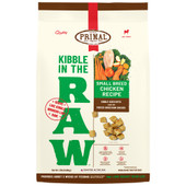 Primal Kibble In The Raw Small Breed Chicken Recipe Kibble-Sized Bites w/ Freeze-Dried Raw Chicken Dog Food - Front, 1.5 lb