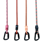 Upcycled Adventure Climbing Warm Tones Rope Dog Leash, Assorted Colors - Front